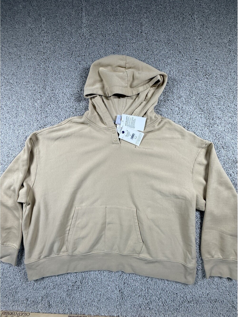 Champion Luxury Edition Pullover Hoodie Size 4X Super Soft Comfy Beige